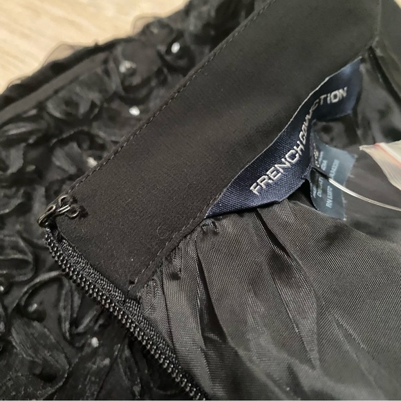 NWT FRENCH CONNECTION ROCHELLE RIBBON FLARED SKIRT - Picture 8 of 16